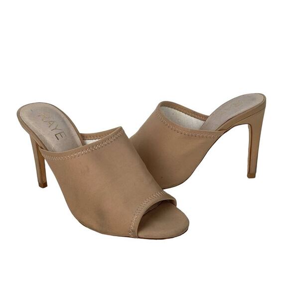 RAYE Nude Slip-on Sandals Heels - Picture 2 of 15